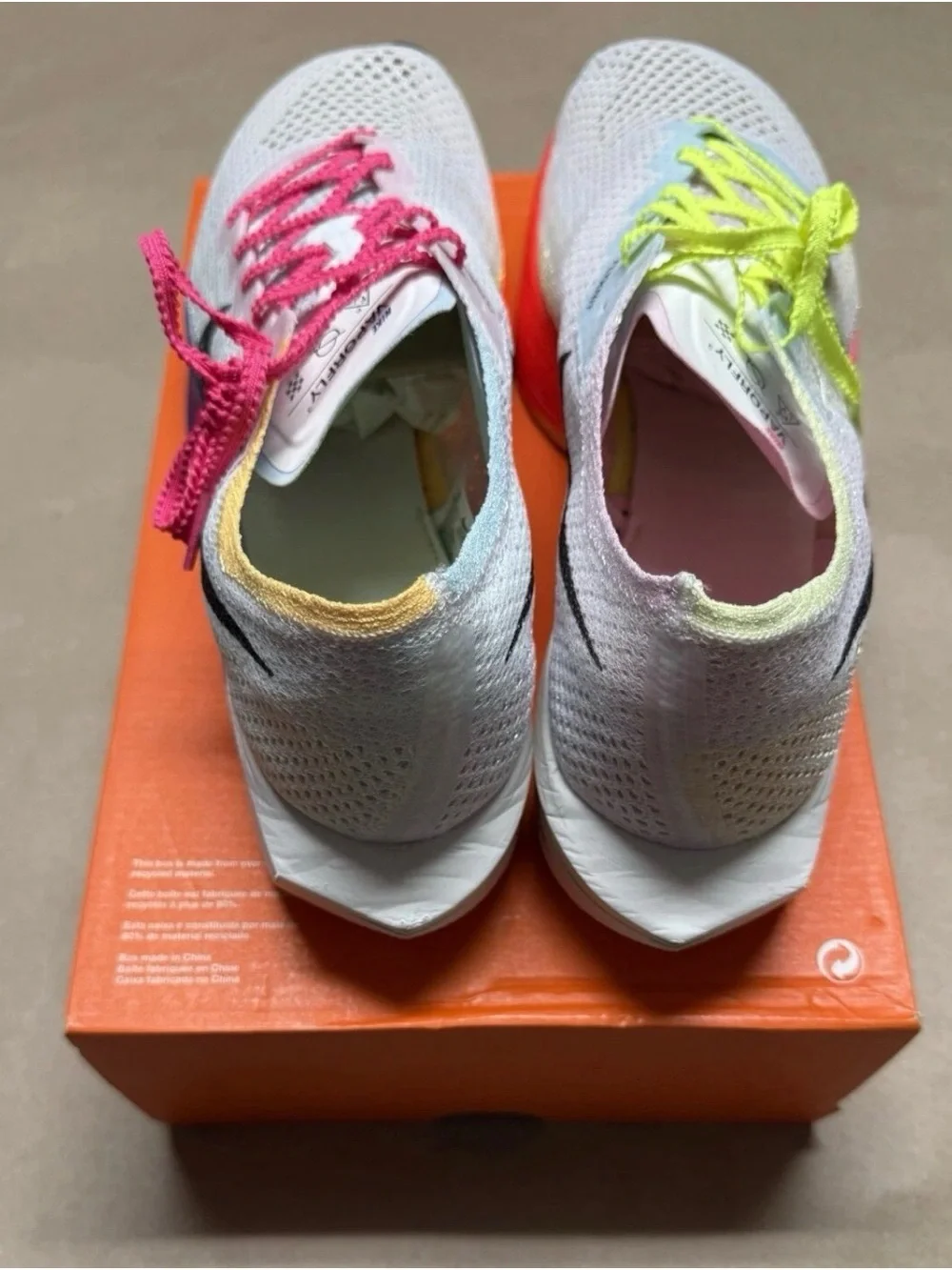Nike ZoomX VaporFly Next% 3 Multi-Color Mens size 15 Running Shoes NEW!
